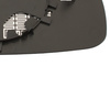 Audi A6 C5 94-99 Mirror glass / mirror insert Heated BLUE Left