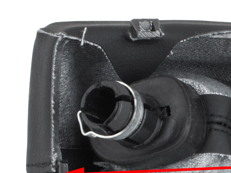 Audi A4 B8 07-15 Gear shift knob BLACK 5 Gear + Lever Gaiter BLACK