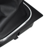 VW GOLF MK6 VI 08-12 Gear / gearbox knob BLACK + SILVER RING + BLACK LID 5+R + Lever Gaiter WITH CHROME FRAME
