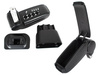 VW Caddy 2003- armrest set BLACK EKOLEATHER + mounting kit