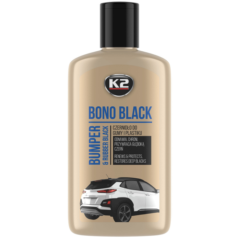 Czernidło do gumy i plastiku K2 BONO BLACK 250ml K030N