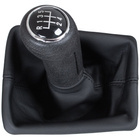 Audi A4 B8 07-15 Gear shift knob BLACK 5 Gear + Lever Gaiter BLACK
