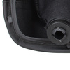 VW PASSAT B5 97-00 Gear / gearbox knob BLACK + SILVER RING + BLACK LID 5+R + Lever Gaiter WITH FRAME (12MM)