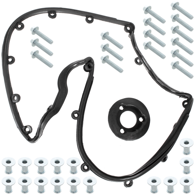 VW T5 03-10 2.5 TDI zestaw uszczelek pokrywy zaworów i wlewu oleju + zestaw śrub z nakrętkami