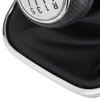 VW GOLF MK4 IV 98-05 Gear / gearbox knob BLACK + SILVER RING + CHROME LID 5+R + Lever Gaiter (22mm DIAMETER)