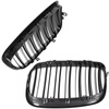 BMW X5 E70 06-13 atrapy między reflektory (nerki) lewa + prawa kpl. BLACK GLOSSY DOUBLE BAR