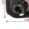 VW GOLF MK4 IV 98-05 Gear / gearbox knob BLACK + SILVER RING + BLACK LID 5+R + Lever Gaiter WITH FRAME