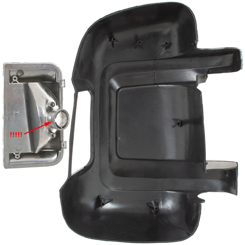 Fiat Ducato III 2006- Outside mirror housing + Indicator Left