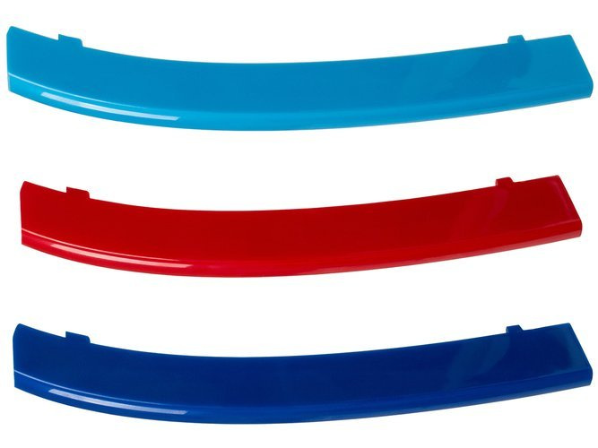 BMW 5 E39 95-03 nakładki na atrapę grill (nerkę) M-PAKIET 3 szt. KPL