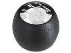 Alfa Romeo 147 00-10 Gear shift knob black + CHROM 5 speed