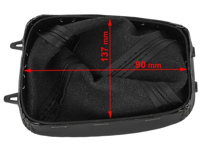 Saab 9-3 03-12 Gear Shift Lever Cover / Gear stick gaiter BLACK + frame