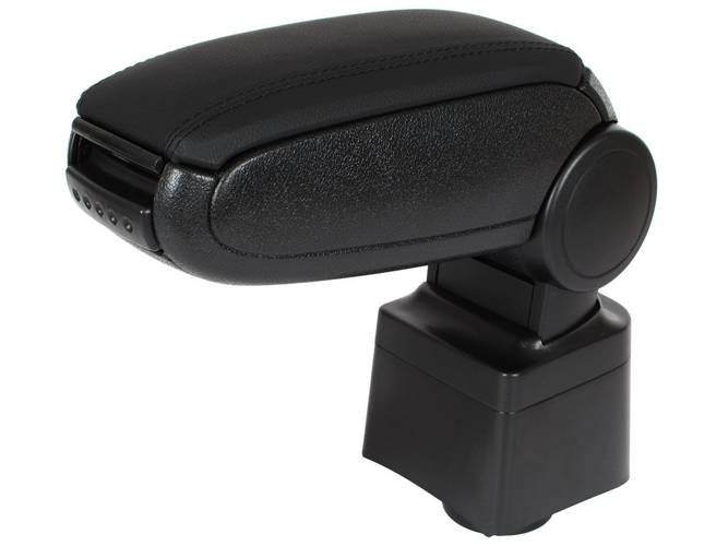 VW Polo V 6R 2009- podłokietnik KPL CZARNA EKOSKÓRA + zestaw montażowy