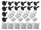 Audi A4 B8 07-15 zestaw spinek do mocowania osłony silnika 28szt. KPL