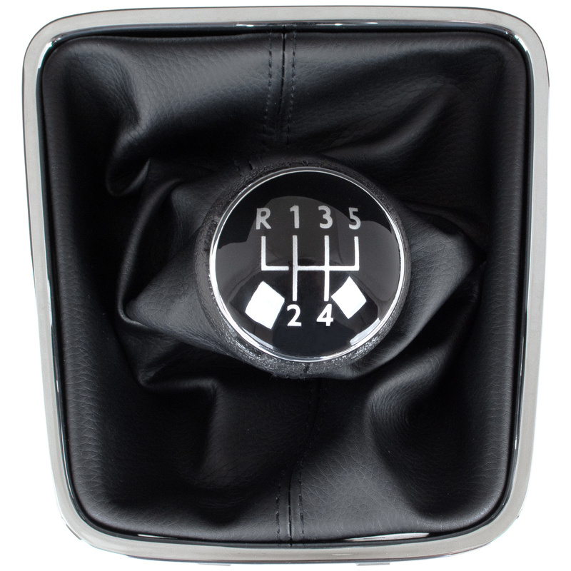 VW Golf PLUS 2005- gałka zmiany biegów CZARNA 5 BIEGÓW + MIESZEK OTWÓR 12 MM