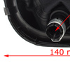 VW CADDY MK3 III 04-10 Gear / gearbox knob BLACK + SILVER RING + BLACK LID 5+R + Lever Gaiter WITH FRAME