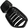 BMW X1 F48 19-22 atrapa między reflektory (nerki) BLACK GLOSSY DOUBLE BAR