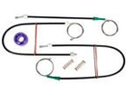 VW Caddy III 2003- Window lifter / winder Repair kit Left without ŚLIZGÓW