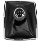 Mercedes W204 C-Klasa 07-14 gałka zmiany biegów CZARNA + mieszek CZARNY z ramką CHROM SCHEMAT 6 BIEGÓW WSTECZNY NA DOLE