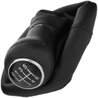 VW Sharan 2000- Gear shift knob BLACK 6 Gears + Lever Gaiter Hole 23mm