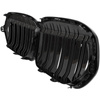 BMW X1 F48 19-22 atrapa między reflektory (nerki) BLACK GLOSSY DOUBLE BAR