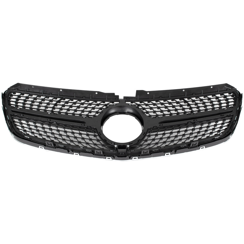 Mercedes VITO W447 2014- atrapa między reflektory (grill) DIAMOND BLACK + CHROM