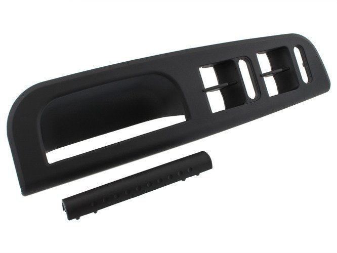 VW Golf IV 97-03 Door handle / grip BLACK front Left + Plug / cover