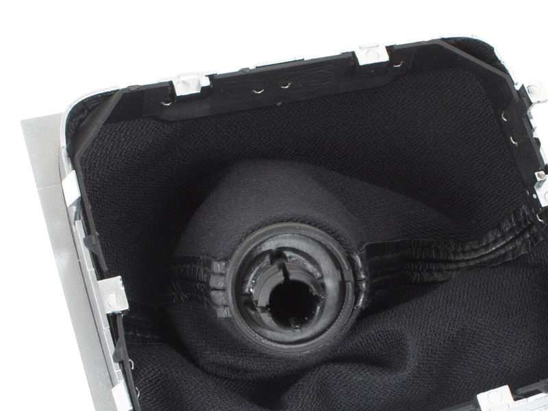 VW Passat B6 06-11 Gear shift knob BLACK + Lever Gaiter with frame CHROM 6 Gears