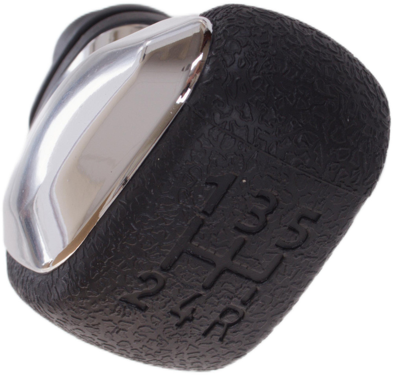 Peugeot 206 207 301 307 308 408 508 2008 3008 gałka zmiany biegów 5 BIEGÓW CHROM z CZARNĄ NAKŁADKĄ i tłoczonym schematem + ADAPTER