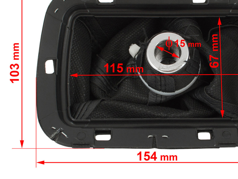 Toyota Avensis II 03-09 knob 5 Gear + Gear Shift Lever Cover / Gear stick gaiter 2pcs set
