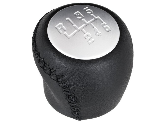 Fiat Grande Punto 2005- gałka zmiany biegów CZARNA + SILVER 6 BIEGÓW