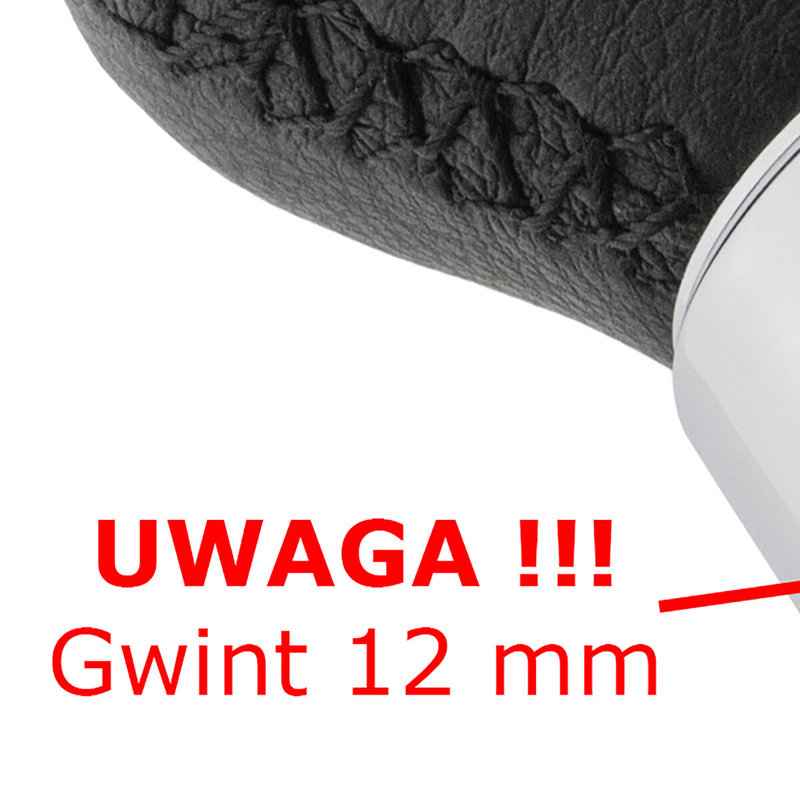 Mazda 6 GG/GY 02-08 gałka zmiany biegów CZARNA SKÓRA 5 BIEGÓW