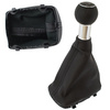 Audi A3 I 8L 96-03 Gear shift knob BLACK 5 Gear + Lever Gaiter BLACK