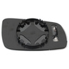 VW BORA 97-05 MIRROR GLASS HEATED Left
