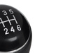 VW Passat B6 06-11 Gear shift knob BLACK LEATHER 6 Gears