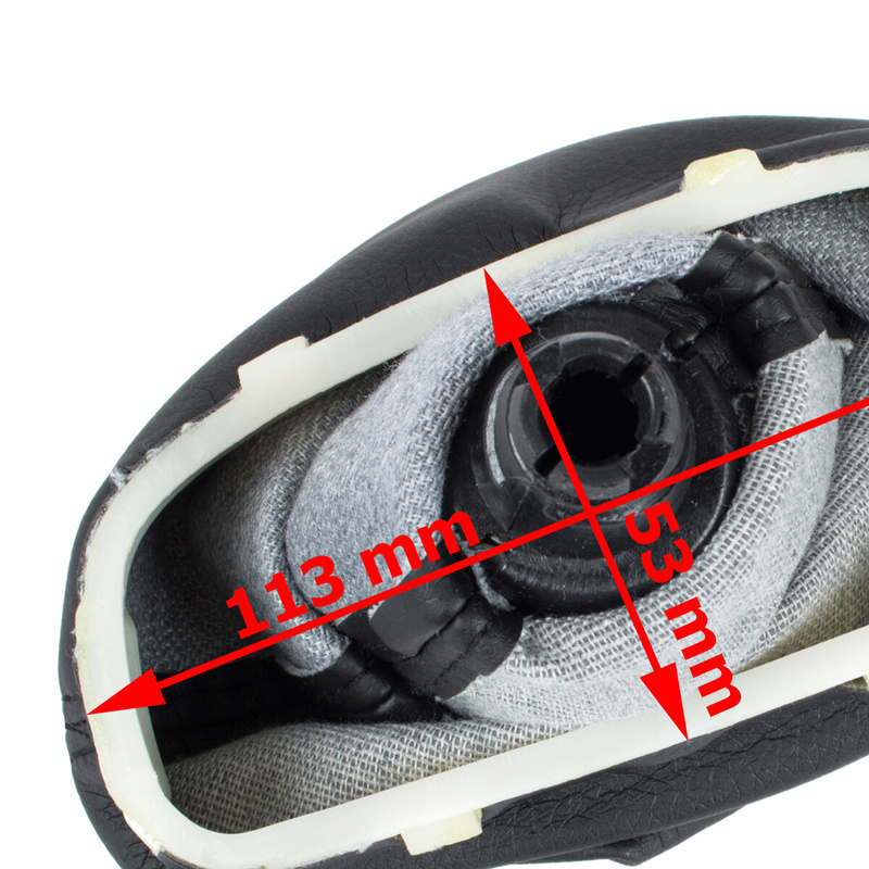 Mercedes W203 C-class 00-07 Gear shift knob BLACK + Lever Gaiter 6 Gears