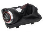 Audi A4 B8 07-15 Gear shift knob black + CHROM 6 speed + Gear Shift Lever Cover / Gear stick gaiter black