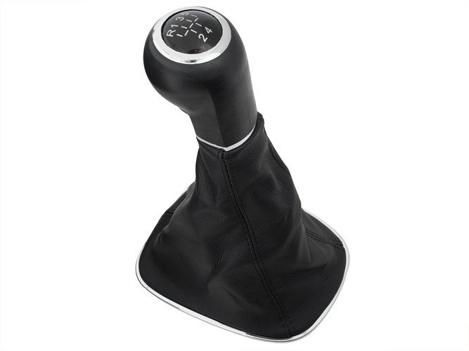 Vauxhall / Opel Corsa D 2006- Gear shift knob BLACK + Lever Gaiter 5 Gear