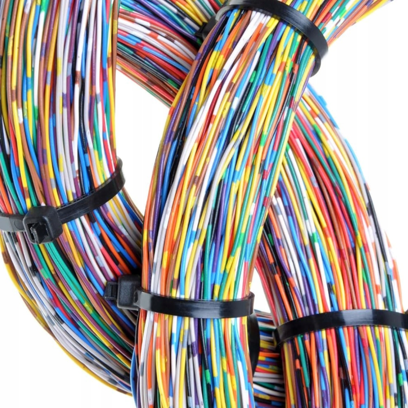 100 SZTUK | TRYTYTKI 3,6mm x 200mm | OPASKI ZACISKOWE DO KABLI ZIPPERKI