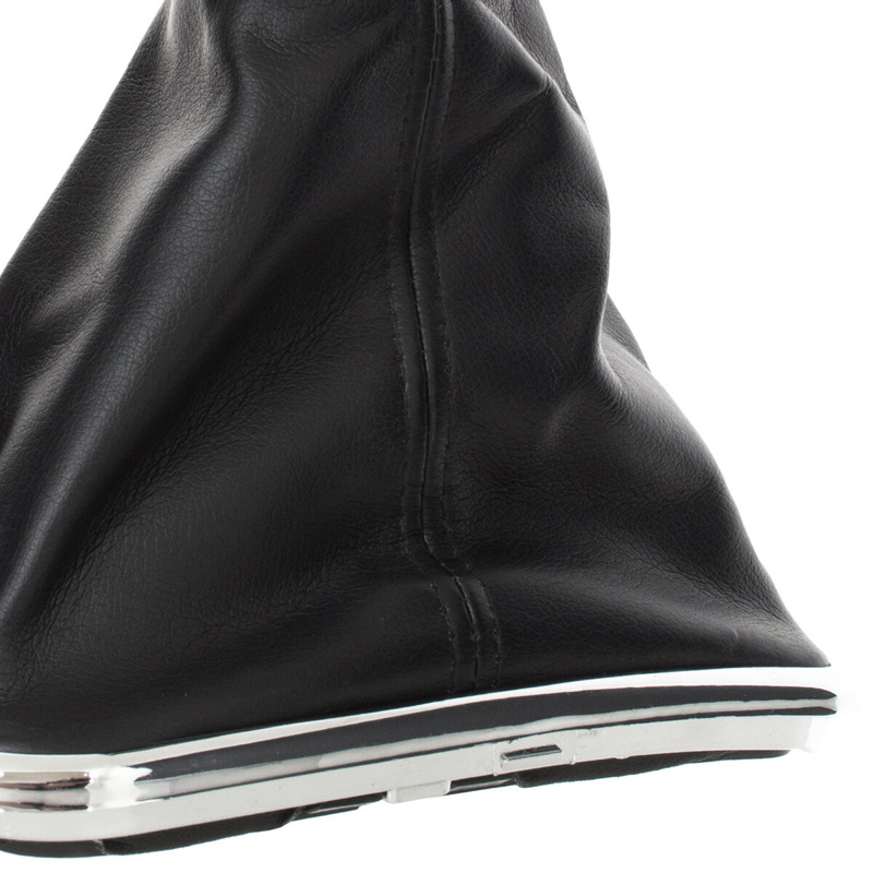 Ford Galaxy 2000- Gear shift knob BLACK + Lever Gaiter with frame CHROM 5 Gear Hole 23MM