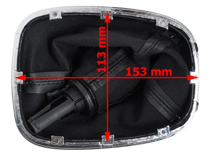 Vauxhall / Opel Corsa D 2006- Gear shift knob BLACK + Lever Gaiter 5 Gear