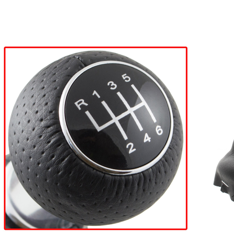 Audi A3 I 8L 96-03 Gear shift knob BLACK 6 Gears + Lever Gaiter BLACK