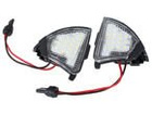 VW Eos Golf V VI Plus Jetta III Passat B5 B6 Sharan Skoda Superb Mirror backlights / lamps LED 2 pieces. set.