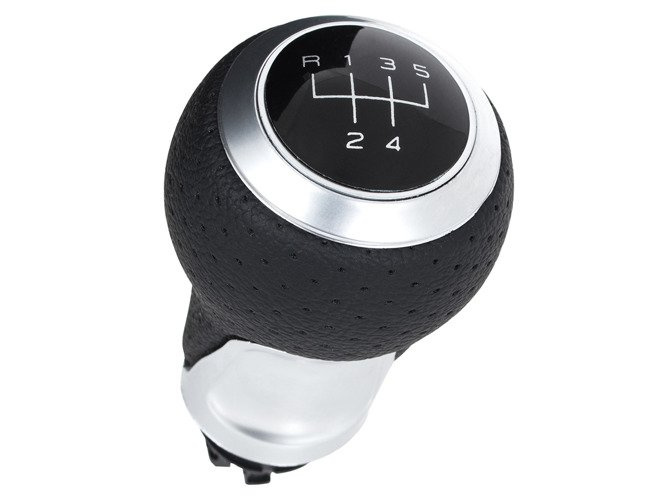 Audi A4 B7 04-07 Gear shift knob BLACK + CHROM 5 Gear