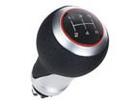 Audi A4 B6 00-04 Gear shift knob S-LINE BLACK + SILVER 5 Gear (R na dole)