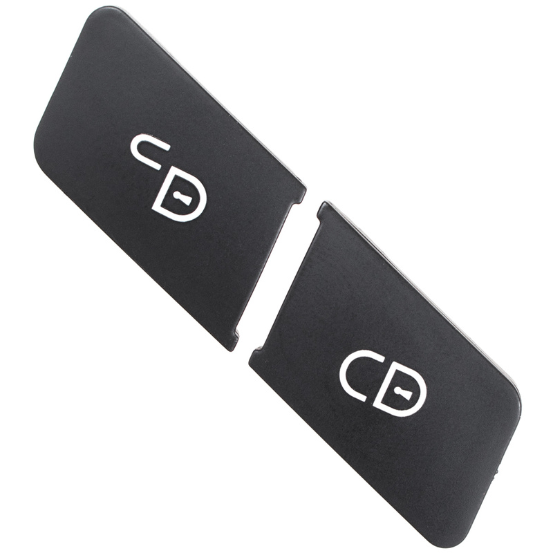 Mercedes GLK X204 08-15 nakładki / przyciski przełącznika blokady zamka drzwi przednich prawych 2 szt. KPL