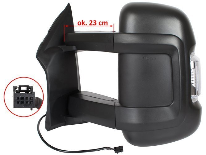 Fiat Ducato 2006- wing mirror manual (Long arm version) Left