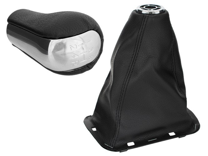 Toyota Avensis II 03-09 knob 5 Gear + Gear Shift Lever Cover / Gear stick gaiter 2pcs set