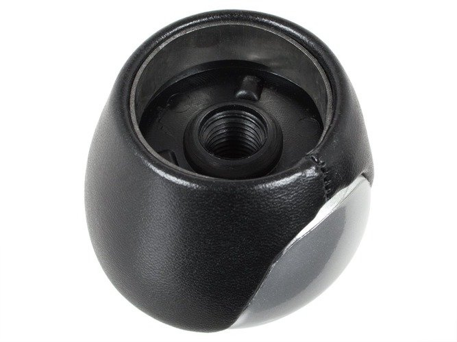 Kia Cerato Gear shift knob black + CHROM - semi-glossy 5 speed