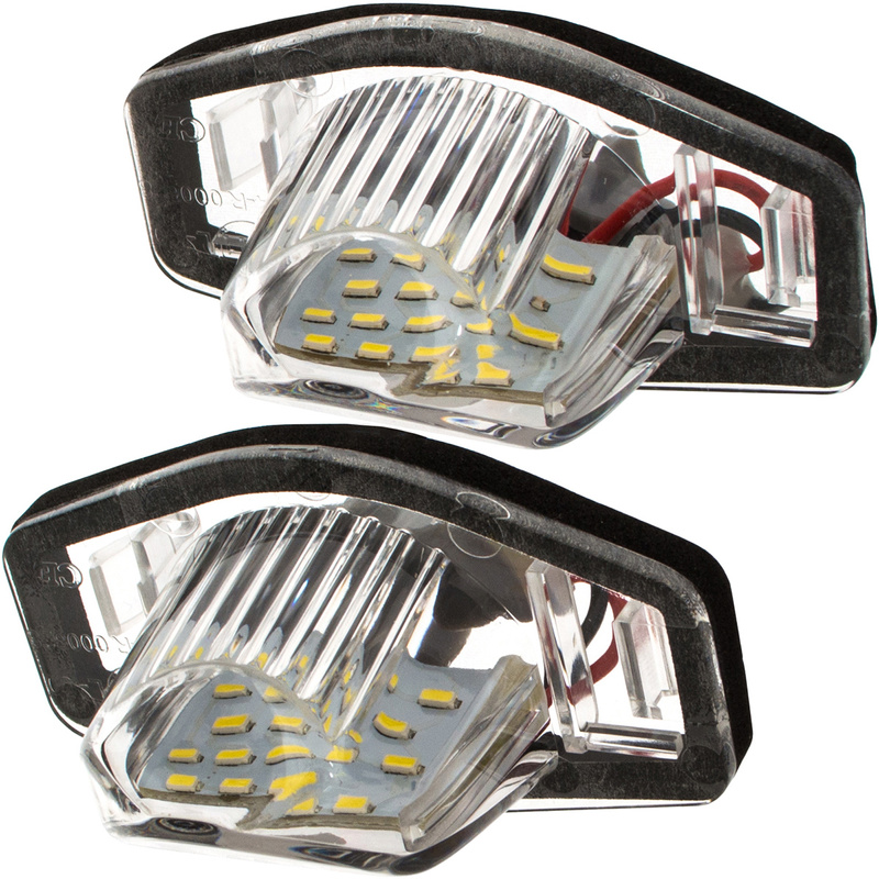 Honda CR-V III Crosstour FR-V HR-V Insight Jazz Logo Odyssey Stream Licence plate lights LED 2 pieces. set.