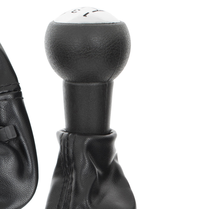 CITROEN C5 Gear / gearbox knob BLACK + CHROME CAP + LEVER GAITER 5+R 